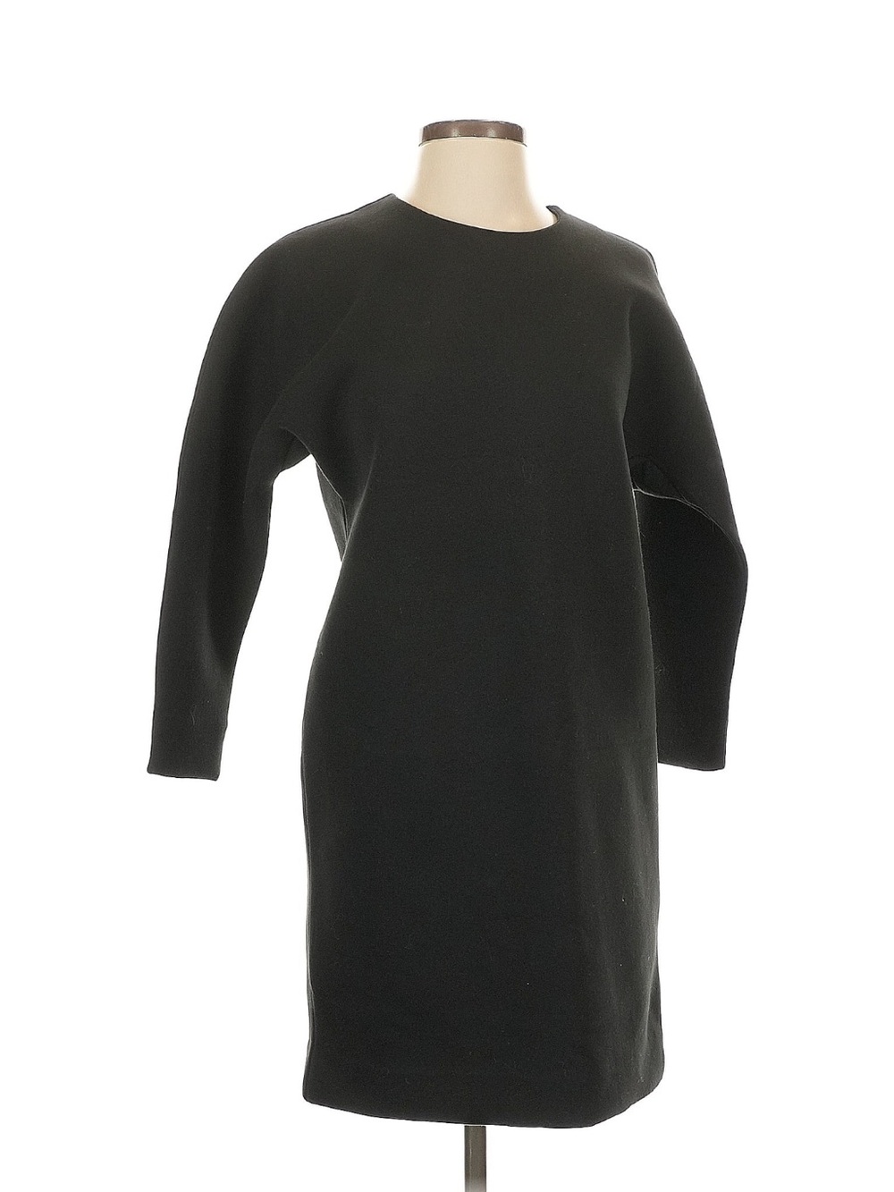 Everlane Black Long-Sleeve Crewneck Shift Dress